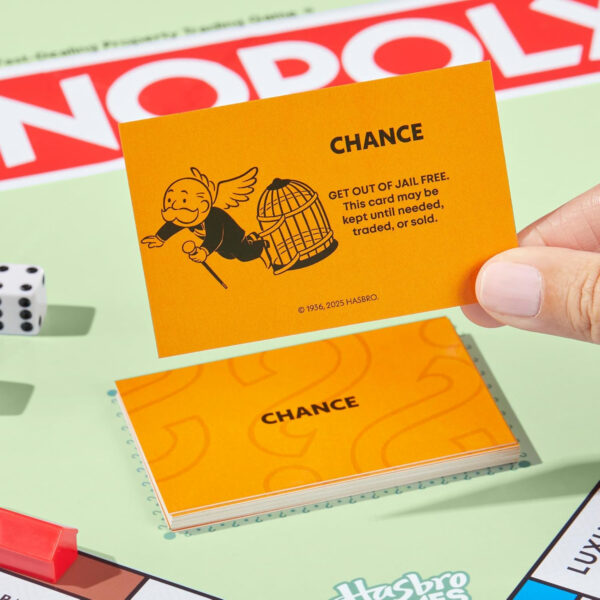 Monopoly Board Game | Classic Game with Storage Tray and Larger Tokens | Ages 8+ | 2 to 6 Players | Family Games for Kids and Adults | Kids Gifts - Image 6