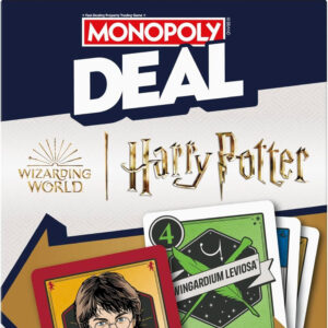 Monopoly Deal: Harry Potter Card Game | Family Games for Kids and Adults | Ages 8 and Up | 2 to 5 Players | 15 mins. | Travel Size