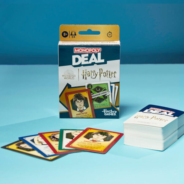 Monopoly Deal: Harry Potter Card Game | Family Games for Kids and Adults | Ages 8 and Up | 2 to 5 Players | 15 mins. | Travel Size - Image 6