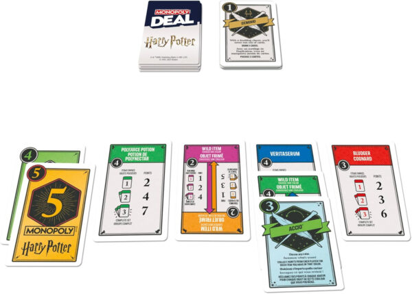 Monopoly Deal: Harry Potter Card Game | Family Games for Kids and Adults | Ages 8 and Up | 2 to 5 Players | 15 mins. | Travel Size - Image 12