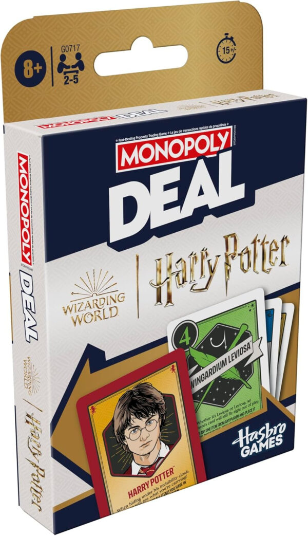 Monopoly Deal: Harry Potter Card Game | Family Games for Kids and Adults | Ages 8 and Up | 2 to 5 Players | 15 mins. | Travel Size - Image 13