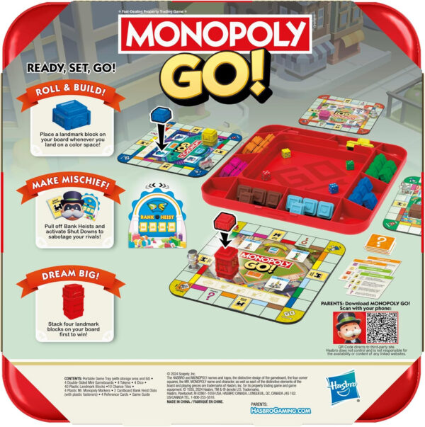 Monopoly GO! Board Game | Inspired by The Popular Mobile Board Game | Ages 8+ | 2-4 Players | 15 Mins. | Family Games | Travel Games for Kids and Adults - Image 2