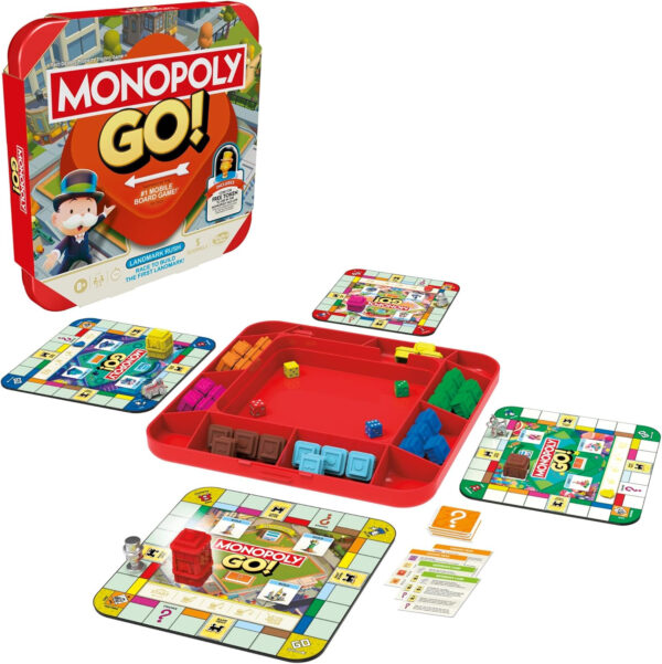 Monopoly GO! Board Game | Inspired by The Popular Mobile Board Game | Ages 8+ | 2-4 Players | 15 Mins. | Family Games | Travel Games for Kids and Adults - Image 13