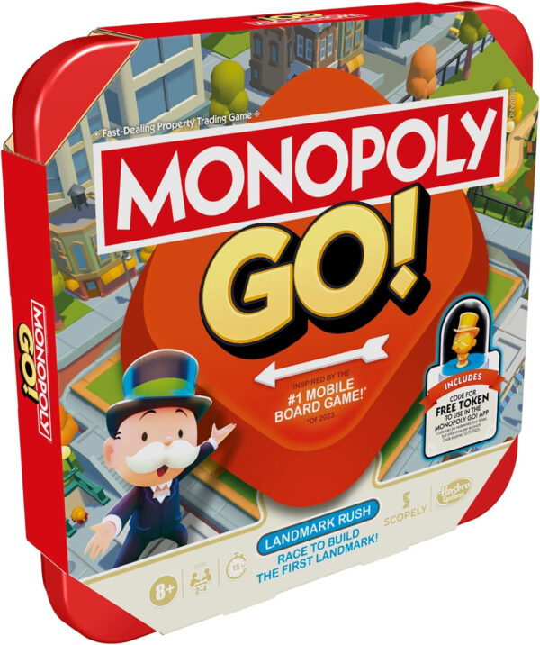 Monopoly GO! Board Game | Inspired by The Popular Mobile Board Game | Ages 8+ | 2-4 Players | 15 Mins. | Family Games | Travel Games for Kids and Adults - Image 14