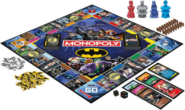 Monopoly Batman Edition Board Game | Monopoly Game for Batman Fans | Ages 8 and Up | 2 to 4 Players | Family Games | Strategy Games for Kids and Adults (Amazon Exclusive) - Image 16